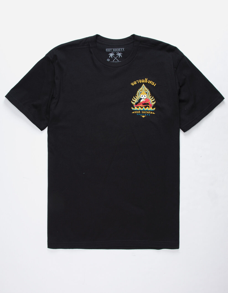 RIOT SOCIETY Panda Shrine Mens T-Shirt image number 1