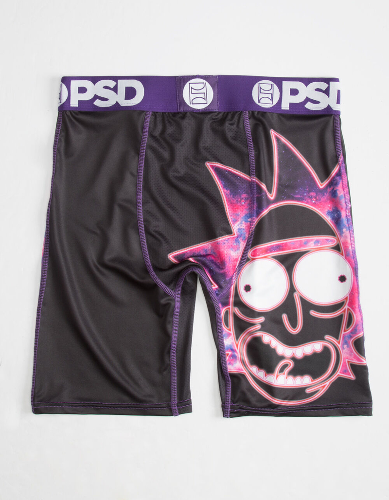 PSD Rick and Morty Purple Space Mens Boxer Briefs image number 1