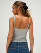 FULL TILT Lace Trim Womens Cami image number 4