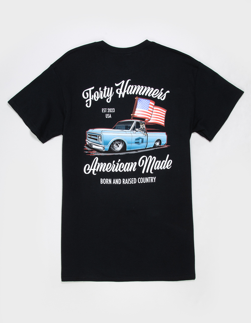 FORTY HAMMERS Born & Raised Mens Tee image number 0
