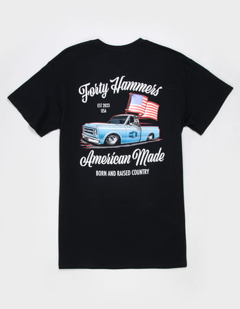 FORTY HAMMERS Born & Raised Mens Tee Primary Image