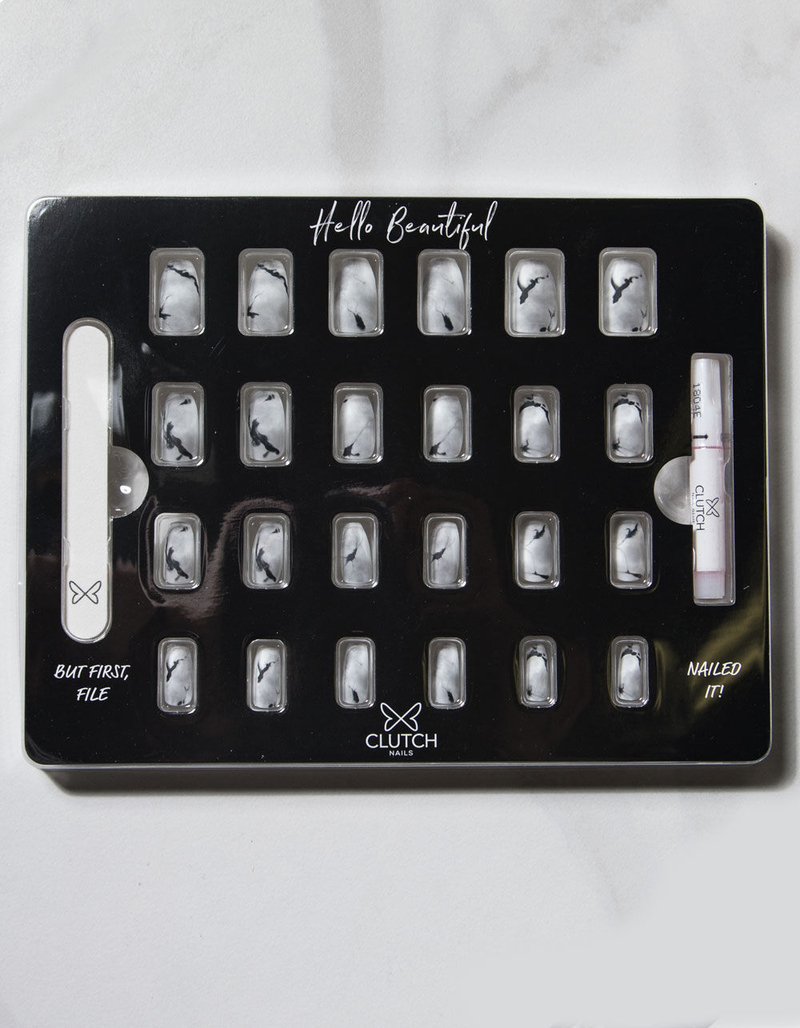 CLUTCH NAILS Marble-Ous Press-On Nail Kit image number 1