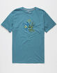 VOLCOM Kelpless Mens Blue Organic T-Shirt image number 1