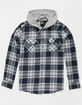 RSQ Marine Layer Mens Hooded Flannel Shirt image number 1