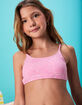 FULL TILT Texture Shell Girls Bralette Bikini Set image number 4