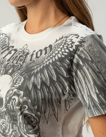 AFFLICTION Indifference Womens Fitted Tee Alternative Image