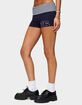 EDIKTED 76 Stripey Fold Over Shorts image number 2