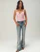 JUST POLLY Womens Sparkle Cami image number 2