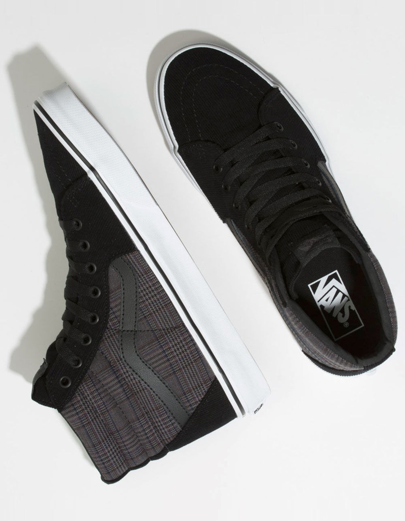 VANS Suiting Sk8-Hi Black & True White Shoes image number 1