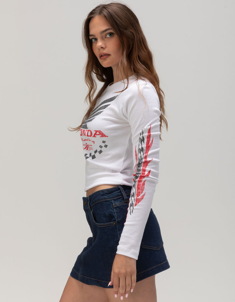 HONDA Womens Long Sleeve Baby Tee image number 2