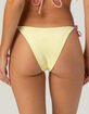 FULL TILT Texture Cheeky Tie Side Bikini Bottoms image number 4