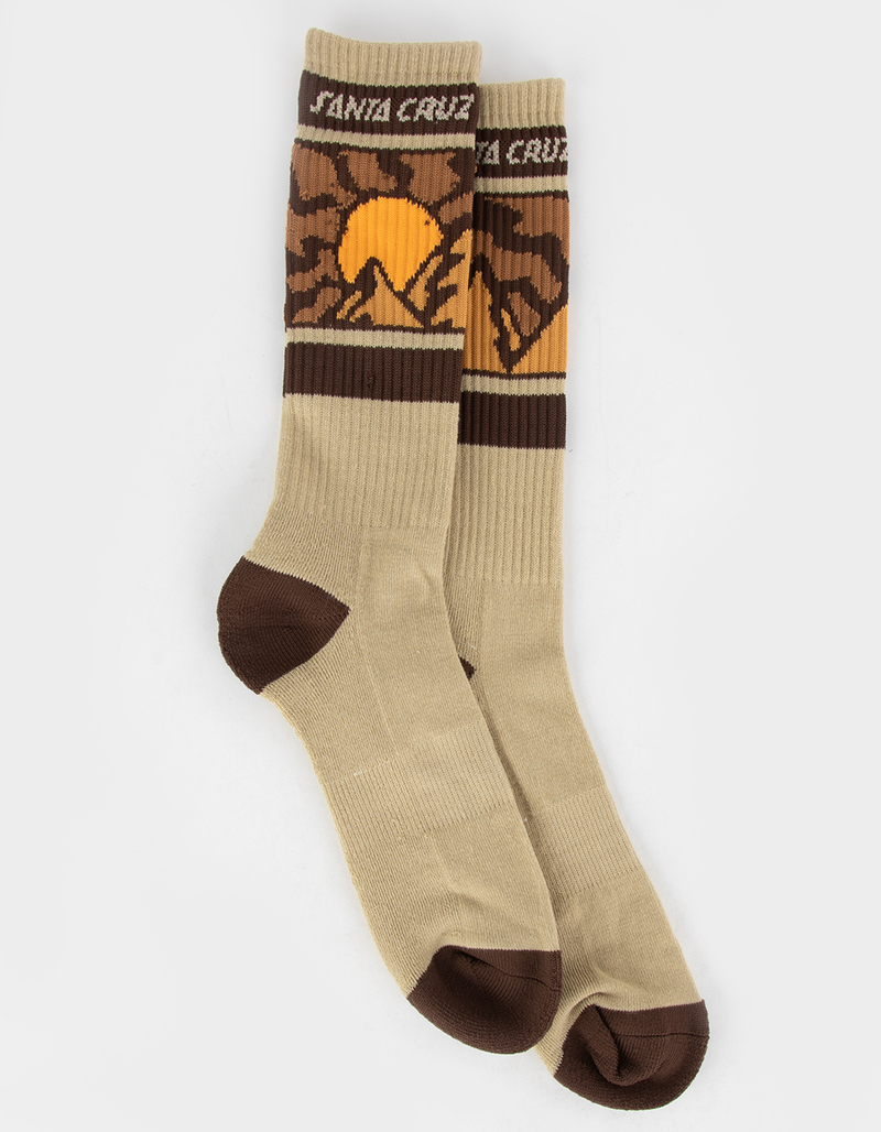SANTA CRUZ Vista Strip Mens Crew Socks image number 0