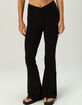 TILLYS Womens Crossover Flare Pants image number 2