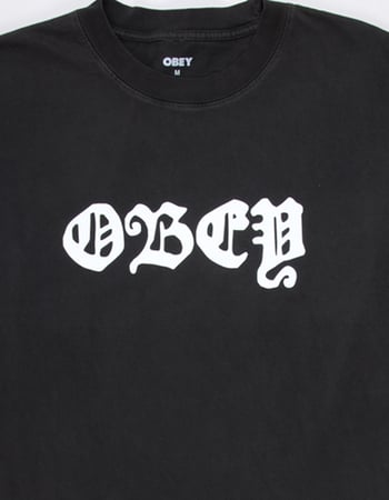 OBEY Old English Mens Boxy Tee Alternative Image