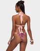 EDIKTED Esmer Knotted Striped Bikini Top image number 3