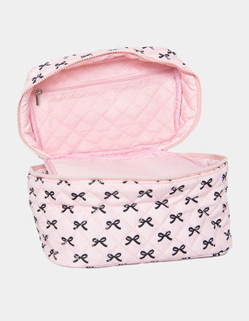 KATYDID Mini Black Bows Make Up Bag Alternative Image