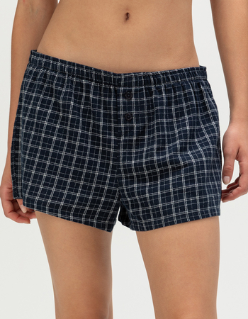 FULL TILT Plaid Flannel Womens Shorts Alternative Image