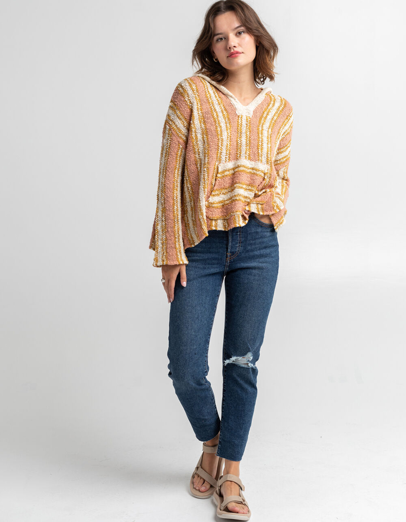 RIP CURL Palm V Neck Womens Poncho Sweater image number 3