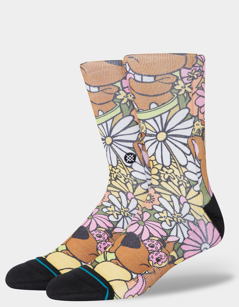 STANCE x Scooby-Doo Snackin Scoobs Mens Crew Socks image number 0