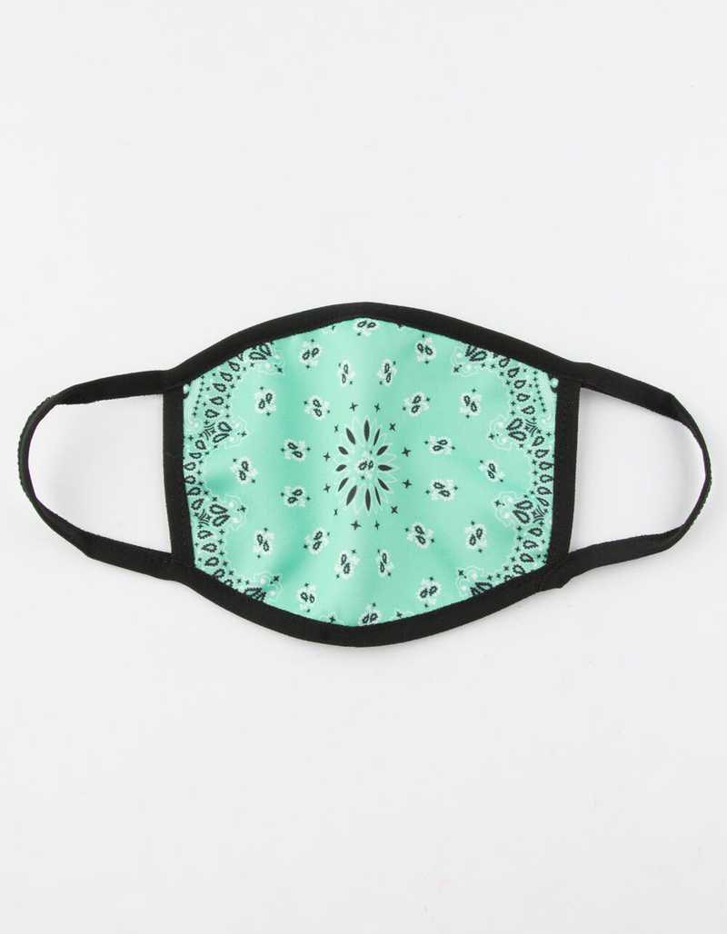 HUDSON OUTERWEAR Light Green Bandana Fashion Face Mask image number 0