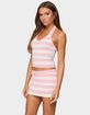 EDIKTED Kezia Striped Knit Halter Top image number 2