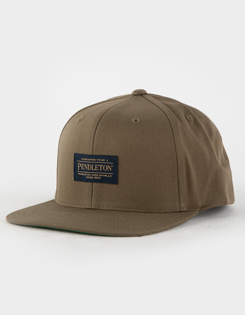 PENDLETON Logo Flat Brim Snapback Hat image number 0