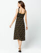 SKY AND SPARROW Floral Button Front Midi Dress image number 3