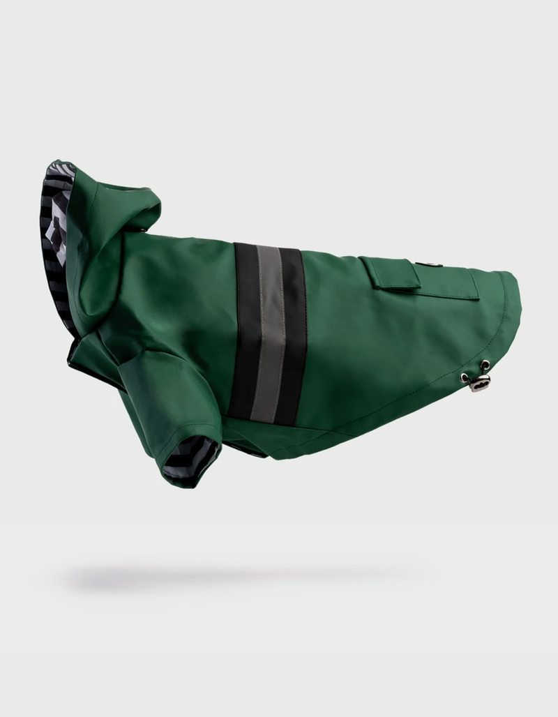 SILVER PAW Aden Dog Raincoat GREEN COMBO Tillys