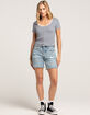 LEVI'S 501 High Rise Mid-Thigh Womens Denim Shorts - Earthquake image number 7