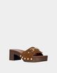 AZALEA WANG Epsilon Genuine Suede Womens Flatform Sandals image number 2