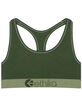 ETHIKA Army Green Sports Bra image number 2