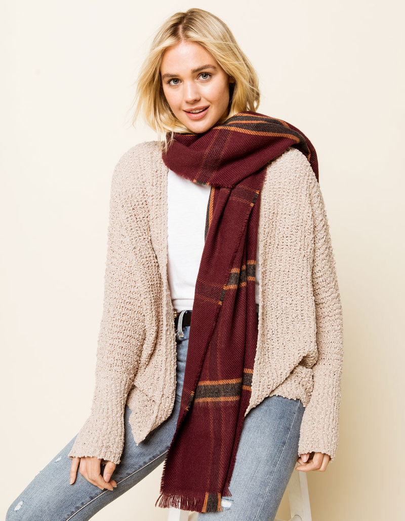 WEST OF MELROSE Plaid Scarf image number 0