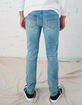 RSQ Mens Slim Light Vintage Flex Ripped Jeans image number 4