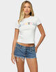 EDIKTED Patchwork Baby Tee image number 2