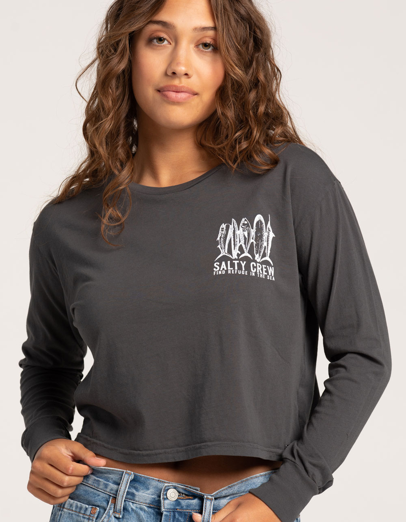 SALTY CREW Lateral Line Womens Crop Tee image number 1