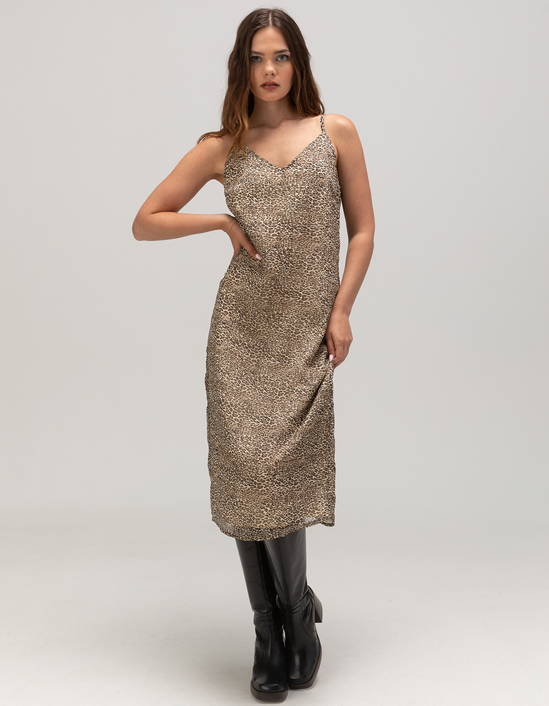 NOISY MAY Melina Singlet Leopard Womens Dress image number 4