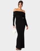 EDIKTED Susan Fold Over Maxi Dress image number 1