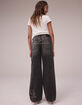 VON DUTCH Girls High Rise Patch Wide Leg Jeans image number 4