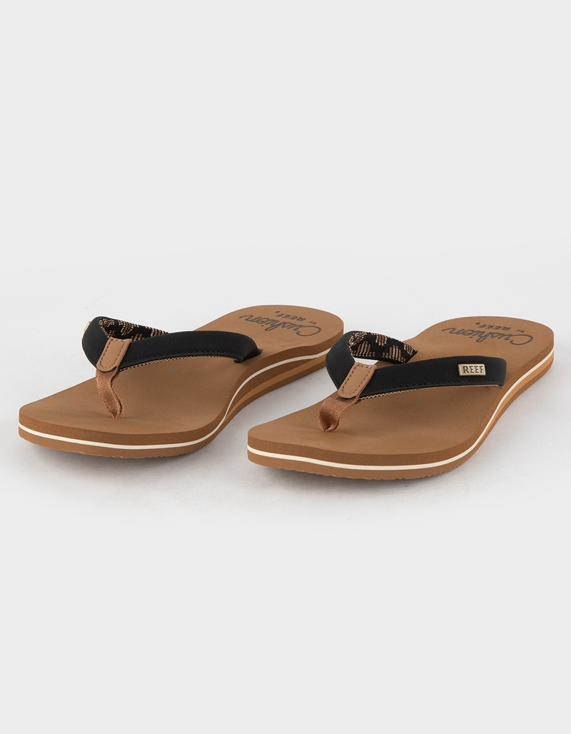 REEF Cushion Sands Womens Thong Sandals BLACK Tillys