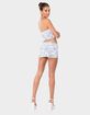 EDIKTED Delft Print Strapless Top image number 4