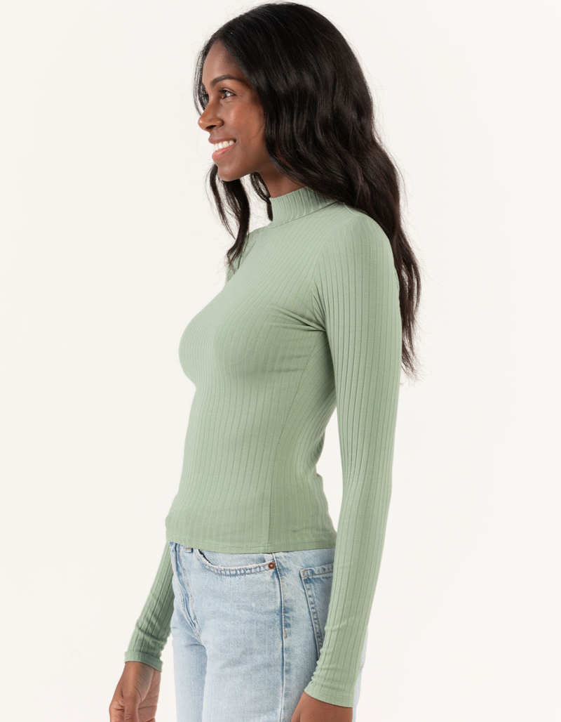 FULL TILT Essentials Womens Mock Neck Top image number 1