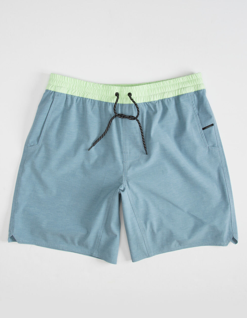 NITROUS BLACK Stunner Mens Blue Hybrid Shorts image number 0