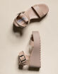 STEVE MADDEN Lake Ankle Strap Blush Wedges image number 2