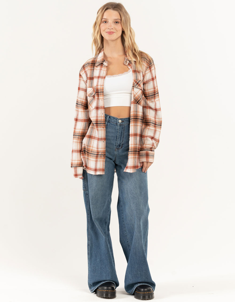 RSQ Womens Oversized Flannel  image number 3