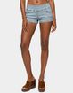 EDIKTED Zaida Stretchy Denim Micro Shorts image number 1