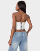 EDIKTED Mist Lacey Ribbon Corset image number 5