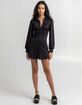 WEST OF MELROSE Cinched Button Up Mini Dress image number 8