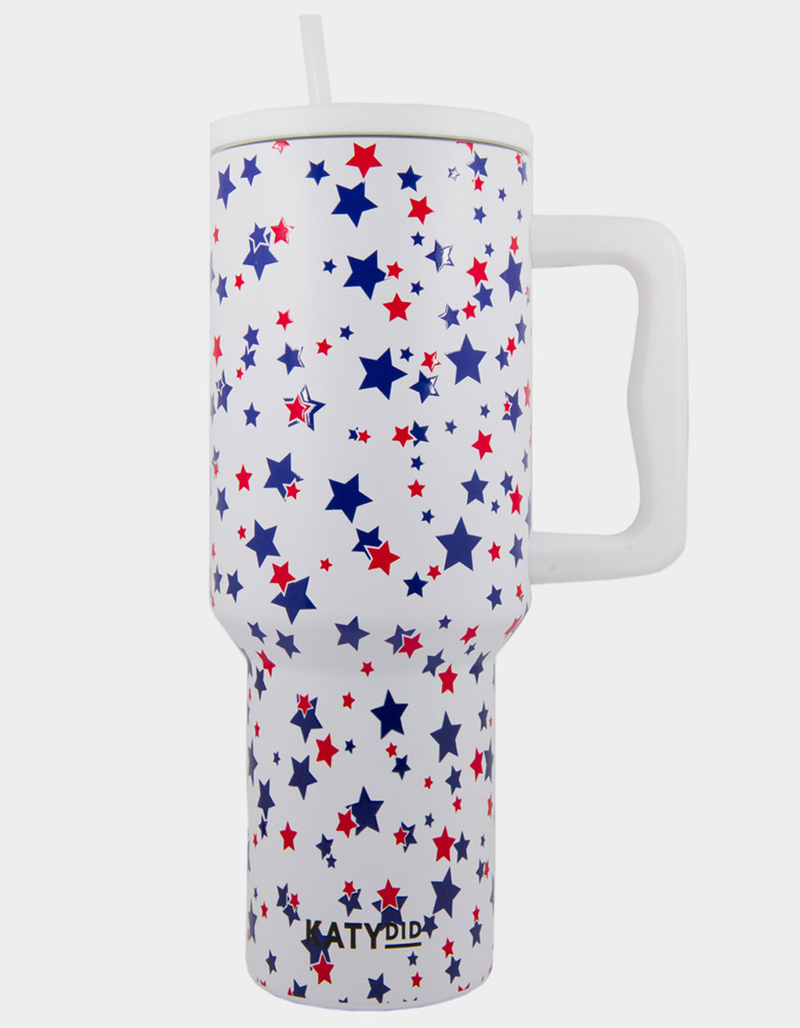 KATYDID 38 oz White Stars Tumbler image number 0