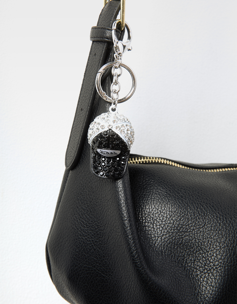 VON DUTCH Rhinestone Hat Bag Charm image number 2