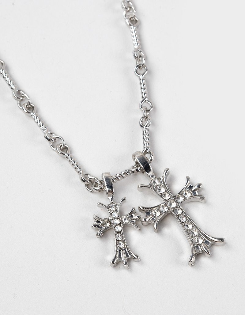RSQ Cross Charm Necklace image number 2